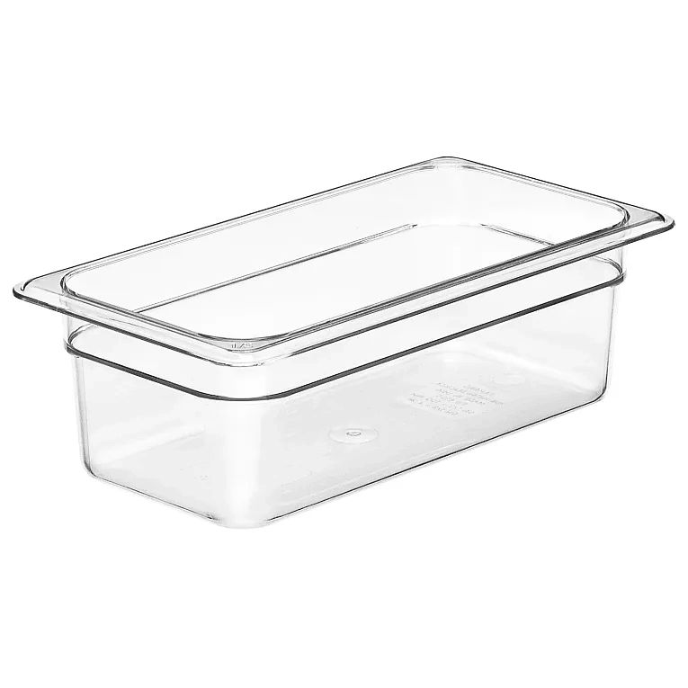 Cambro 34CW135 I Camwear GN 1/3 Food pan 100 mm Deep I 3.6L I Clear I Case of 6