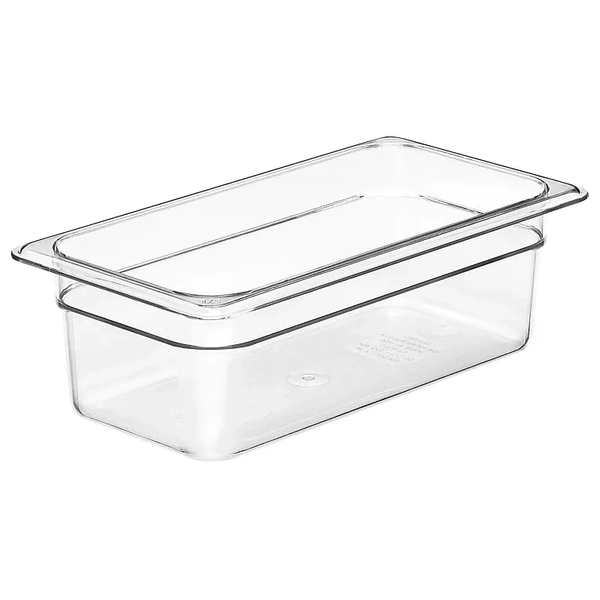Cambro 34CW135 I Camwear GN 1/3 Food pan 100 mm Deep I 3.6L I Clear I Case of 6