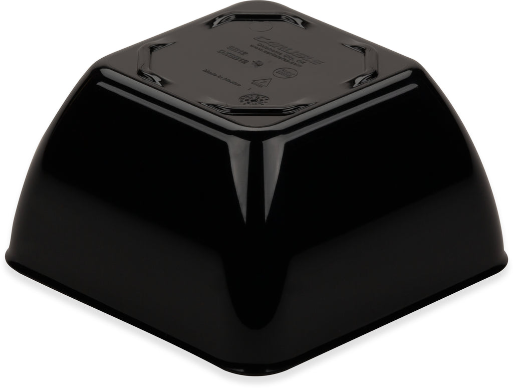 Carlisle DXSB1203 | Dinex Square Bowl 350ml | Black | Case of 48