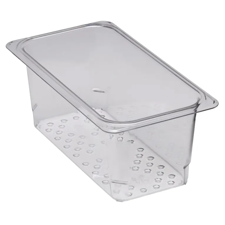 Cambro 35CLRCW I Camwear GN 1/3 Colander Food Pans 127 mm Deep I Clear I Case of 6