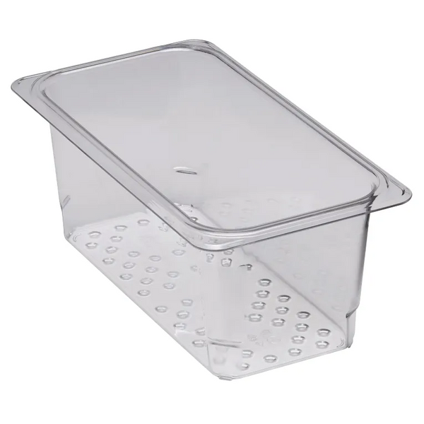Cambro 35CLRCW I Camwear GN 1/3 Colander Food Pans 127 mm Deep I Clear I Case of 6