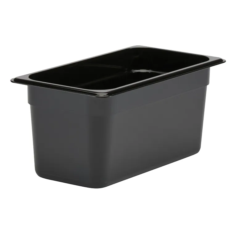 Cambro 36CW110 I Camwear GN 1/3 Food pan 160 mm Deep I 5.3L I Black I Case of 6
