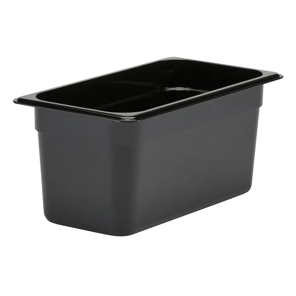 Cambro 36CW110 I Camwear GN 1/3 Food pan 160 mm Deep I 5.3L I Black I Case of 6