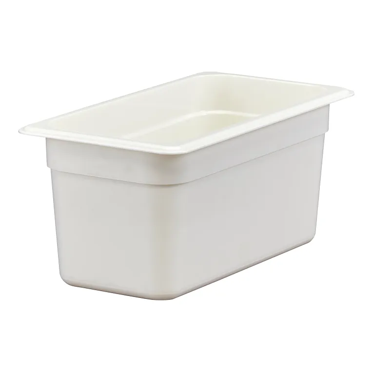 Cambro 36CW148 I Camwear GN 1/3 Food pan 160 mm Deep I 5.3L I White I Case of 6