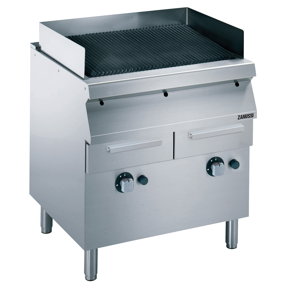 Zanussi 372281 EVO700 Gas 800mm Freestanding Chargrill with Included Base
