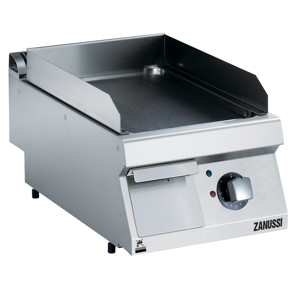 Zanussi 372325 EVO700 Electric 400mm Smooth Brushed Chrome Plate Fry Top