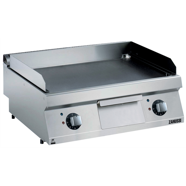 Zanussi 372340 EVO700 Electric 800mm Smooth Brushed Chrome Plate Fry Top
