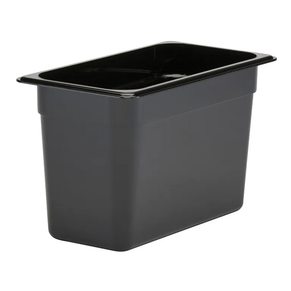 Cambro 38CW110 I Camwear GN 1/3 Food pan 200 mm Deep I 6.9L I Black I Case of 6