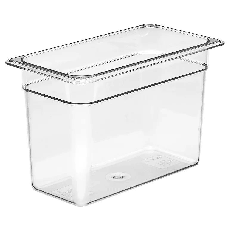 Cambro 38CW135 I Camwear GN 1/3 Food pan 200 mm Deep I 6.9L I Clear I Case of 6