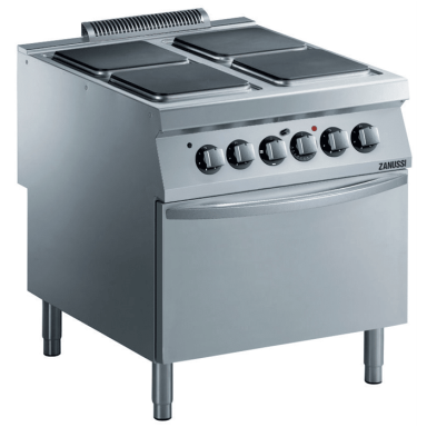 Zanussi 392041 EVO900 Electric 800mm 4 Hot Square Plate Boiling Top with Electric Static Oven