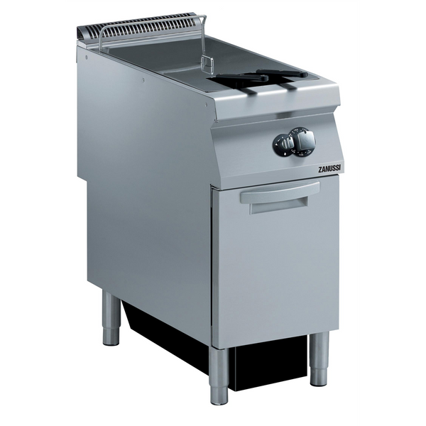 Zanussi 392331 EVO900 Gas 400mm Single Well 23L Freestanding V-Shaped Deep Fryer