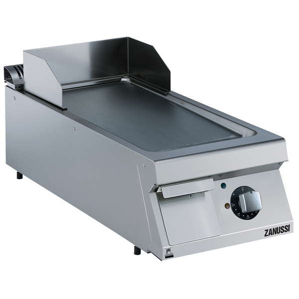 Zanussi 392357 EVO900 Electric 400mm Smooth Brushed Chrome Horizontal Plate Fry Top