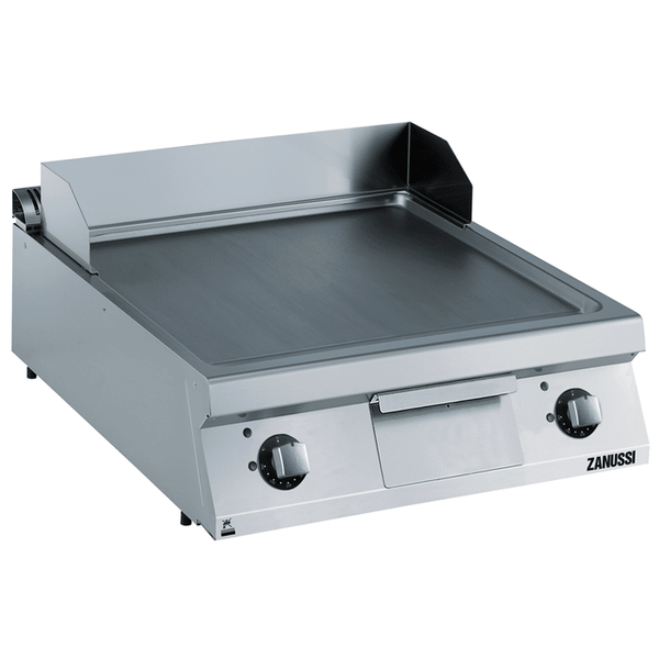Zanussi 392400 EVO900 Electric 800mm Smooth Brushed Chrome Horizontal Plate Fry Top