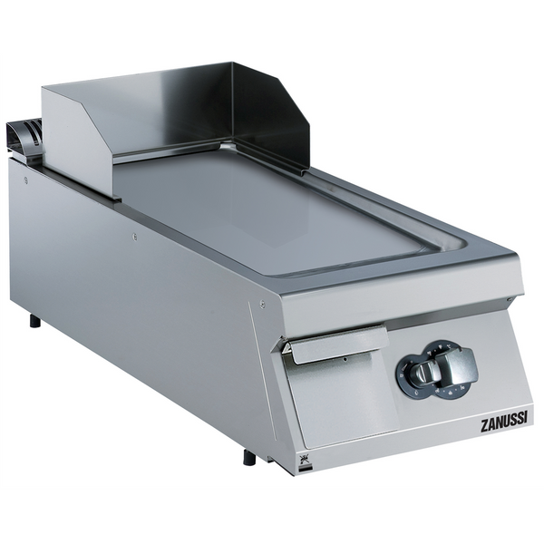 Zanussi 392402 EVO900 Gas 400mm Smooth Brushed Chrome Horizontal Plate Fry Top