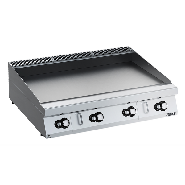 Zanussi 392406 EVO900 Gas 1200mm Smooth Chromium Plate Fry Top - HP
