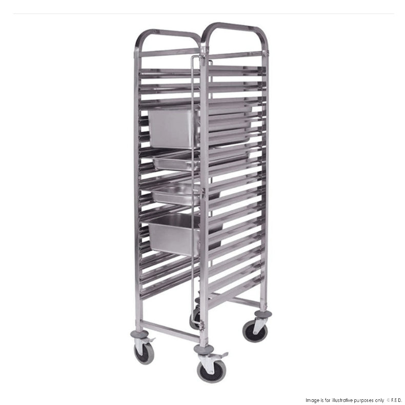 Bakery Trolley With Trays, F.E.D 397161, Modular System, 16, Pan, Gastronorm Tray Trolley