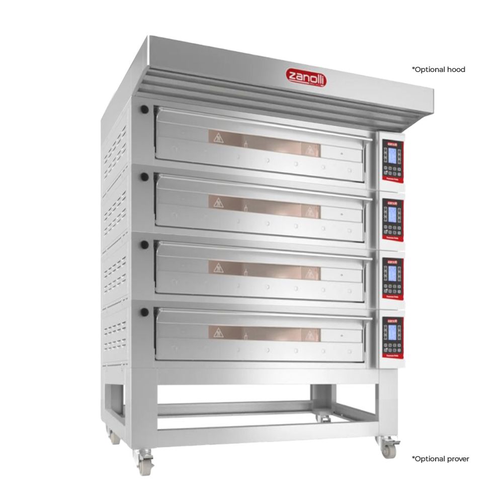 Zanolli POM3E04A-4 Teorema Polis Quadruple Bakery Deck Oven
