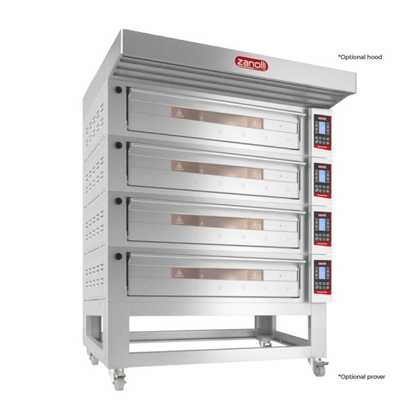 Zanolli POM3E04A-4 Teorema Polis Quadruple Bakery Deck Oven