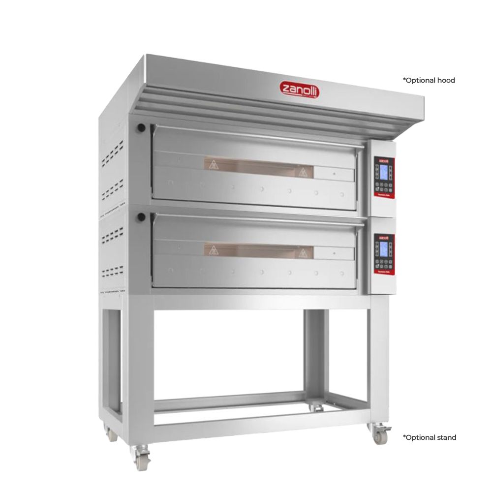 Zanolli POM3E06A-2 Teorema Polis Electric 3 Tray Double Bakery Deck Oven