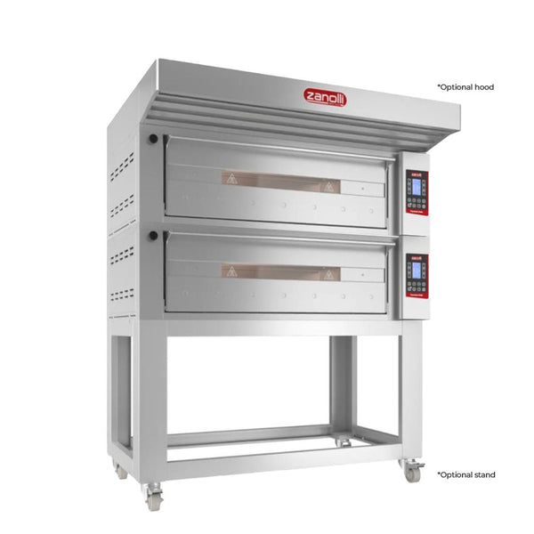 Zanolli POM3E06A-2 Teorema Polis Electric 3 Tray Double Bakery Deck Oven