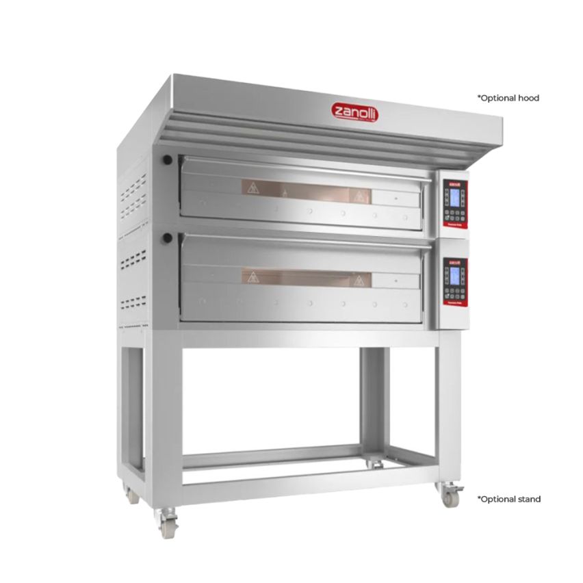 Zanolli I POM3E06A-1+POM3E04A-1 I Zanolli Teorema Polis I Double Deck Pizza Oven I Electric Deck Ovens I Double Deck Oven I Commercial Pizza Oven