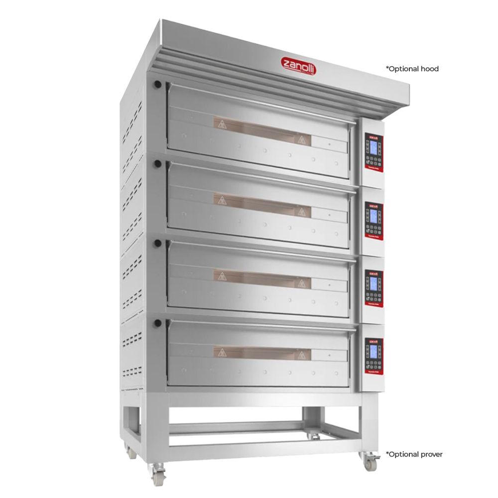 Zanolli POM3E06A-4 Teorema Polis Electric 3 Tray Quadruple Bakery Deck Oven