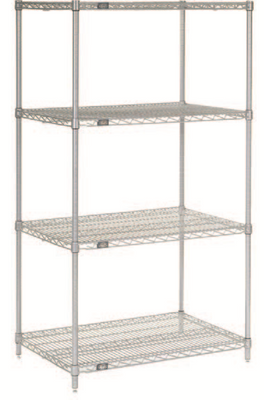 Atlas 18307EPL | 4 Shelf Wire Shelving Kits | 455 mm Deep | 760 mm Wide