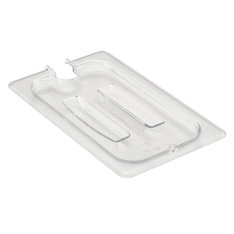 Cambro 40CWCHN135 I Camwear GN 1/4 Notched Cover With Handle I Clear I Case of 6
