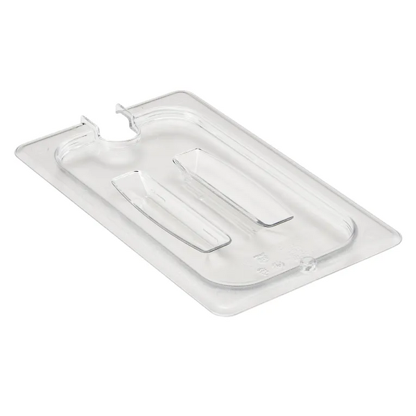 Cambro 40CWCHN135 I Camwear GN 1/4 Notched Cover With Handle I Clear I Case of 6