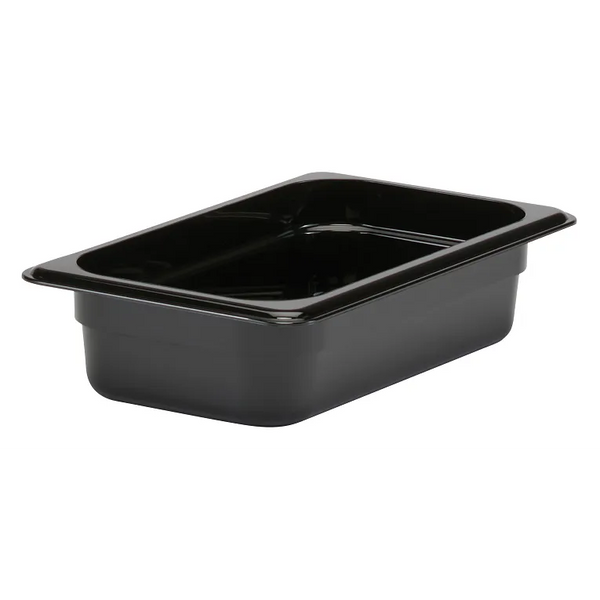 Cambro 42CW110 I Camwear GN 1/4 Food pan 65 mm Deep I 1.7L I Black I Case of 6