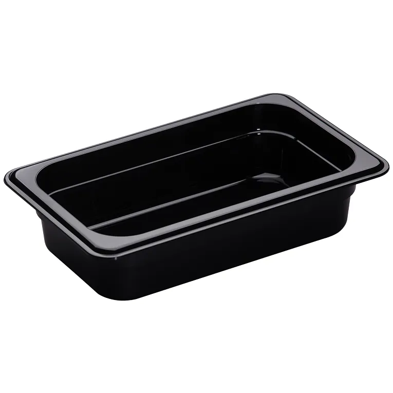 Cambro 42HP110 I GN 1/4 H-Pan High Heat Food Pans 65 mm Deep I 1.7L I Black I Case of 6