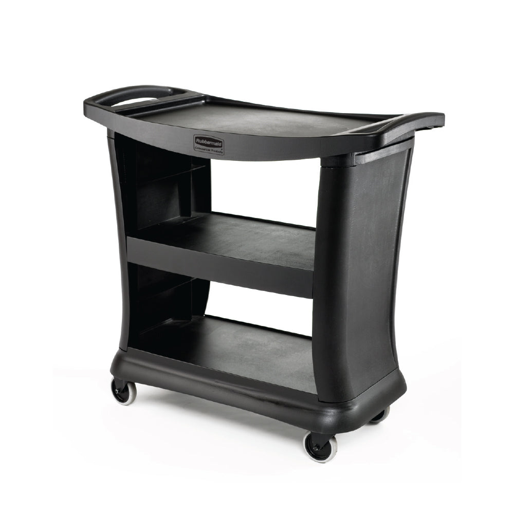 Executive Service Cart Black Rubbermaid