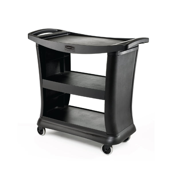 Executive Service Cart Black Rubbermaid