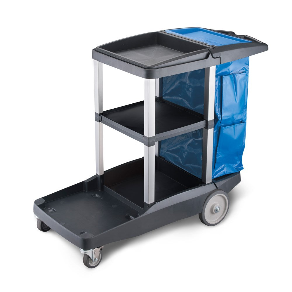Plastic Platinum Janitors Cart Oates