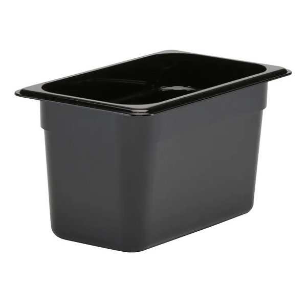 Cambro 46CW110 I Camwear GN 1/4 Food pan 150 mm Deep I 3.7L I Black I Case of 6