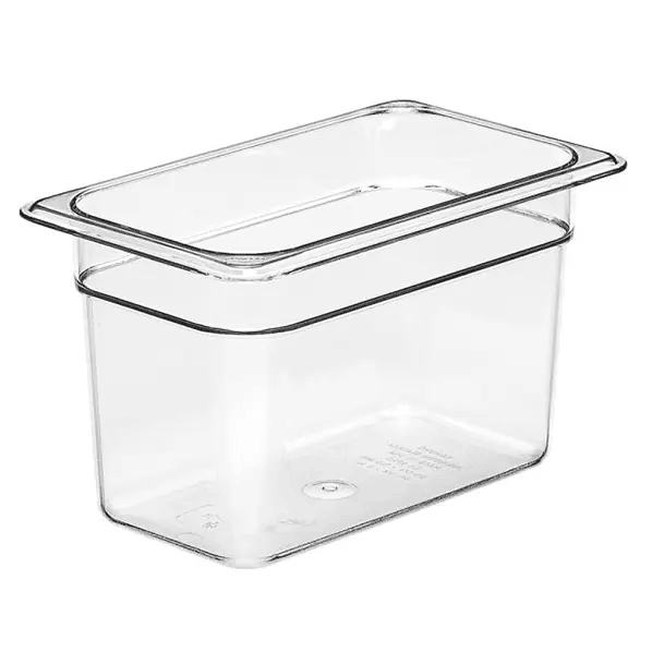 Cambro 46CW135 I Camwear GN 1/4 Food pan 150 mm Deep I 3.7L I Clear I Case of 6