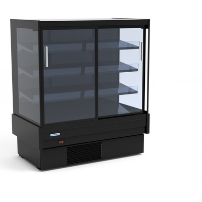 Hussmann SGND153S-3Q5 Self-Contained Semi Vertical Sliding Door Display Cabinet