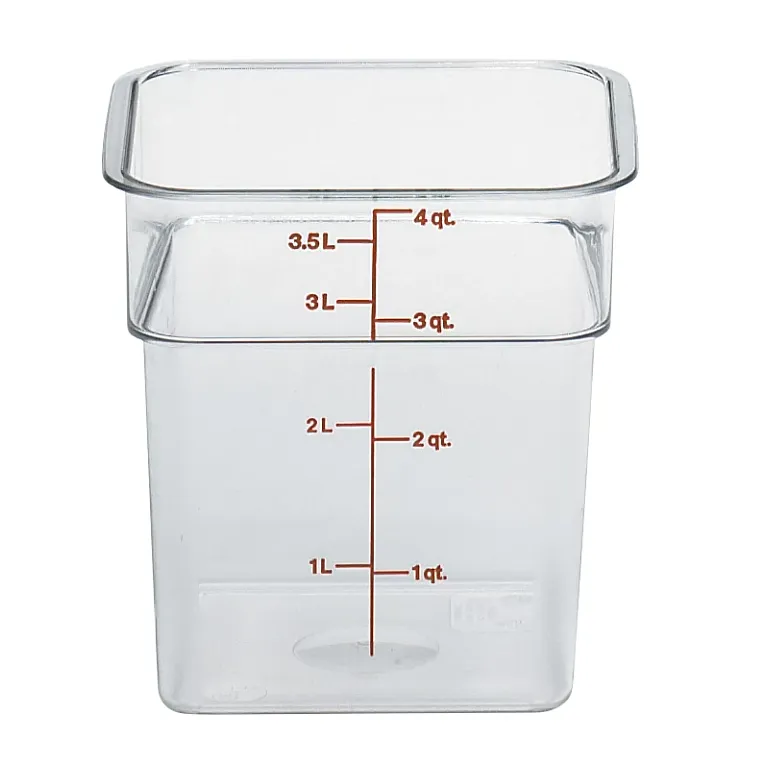 Cambro 4SFSCW I Camwear Polycarbonate Containers - 3.8 L I Case of 6