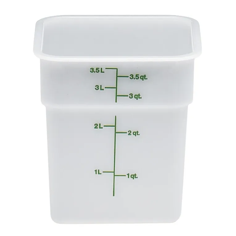 Cambro 4SFSP I Camwear Polyethylene Containers - 3.8 L I Case of 6