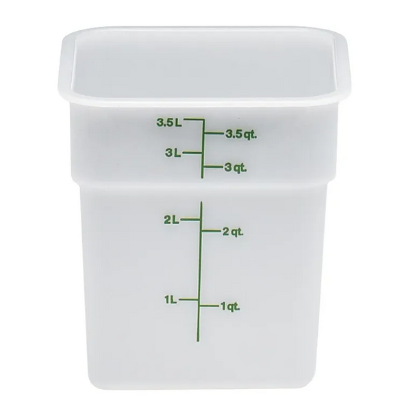 Cambro 4SFSP I Camwear Polyethylene Containers - 3.8 L I Case of 6