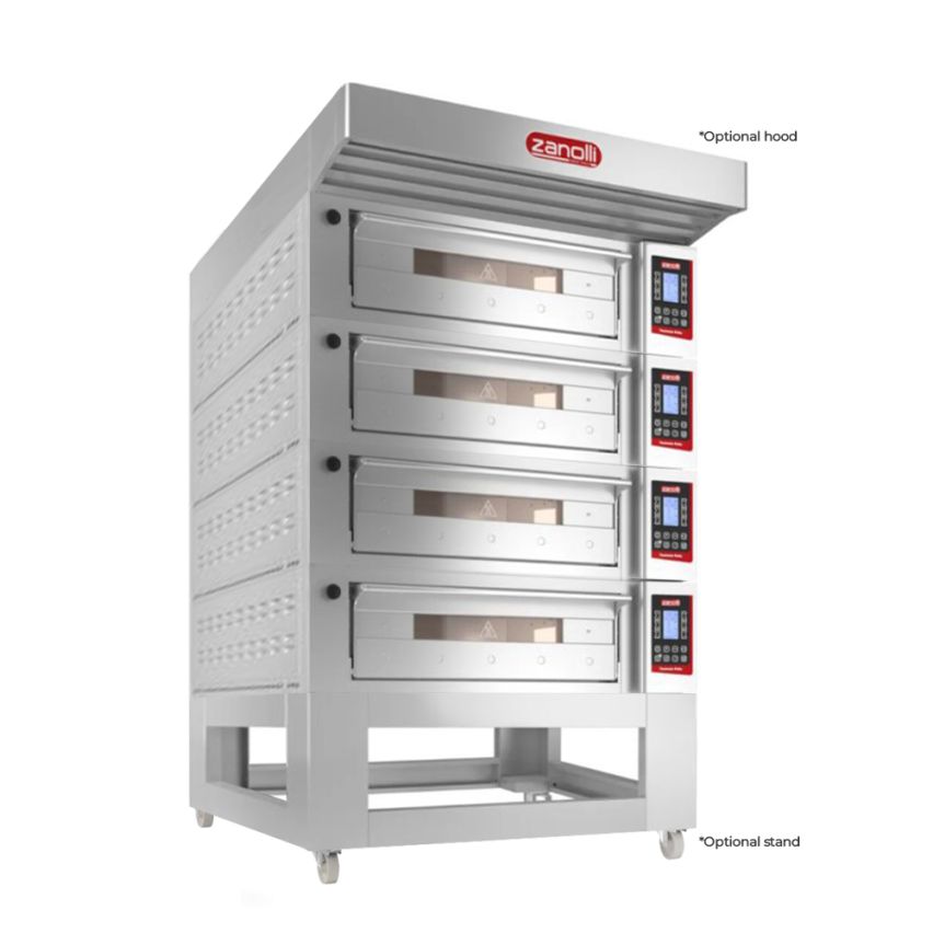 Zanolli I POM4E04A-4 I Zanolli Teorema Polis I Deck Bakery Oven I Electric Deck Ovens I 4 I Deck Oven I Commercial Pizza Oven