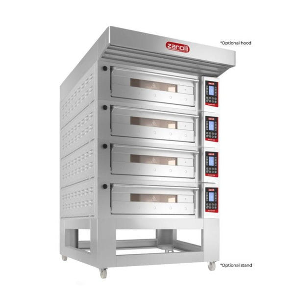 Zanolli I POM4E04A-4 I Zanolli Teorema Polis I Deck Bakery Oven I Electric Deck Ovens I 4 I Deck Oven I Commercial Pizza Oven