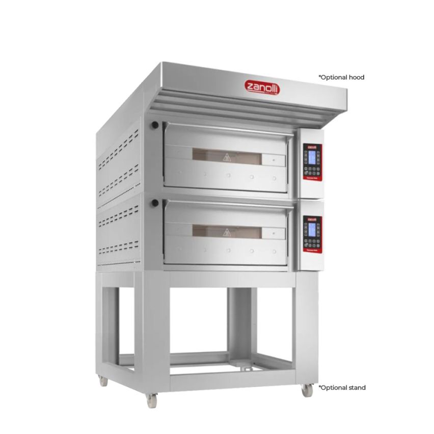 Zanolli I POM4E06A-2 I Zanolli Teorema Polis I Double Deck Pizza Oven I Electric Deck Ovens I Double Deck Oven I Commercial Pizza Oven