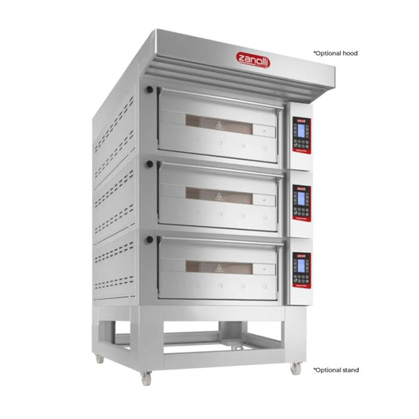 Zanolli I POM4E06A-3 I Zanolli Teorema Polis I 3 I Deck Oven I Electric Deck Ovens I Pizza Oven 3 Deck I Commercial Pizza Oven