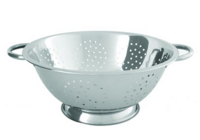 3Inox 508006 I Stainless Steel I Colander I Colander Strainer I Stainless Steel Colander I 8L