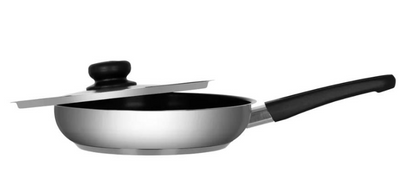 3Inox 511633 I CHEF INOX I Frypan I Non Stick Frying Pan I Non Stick Frying Pan With Lid