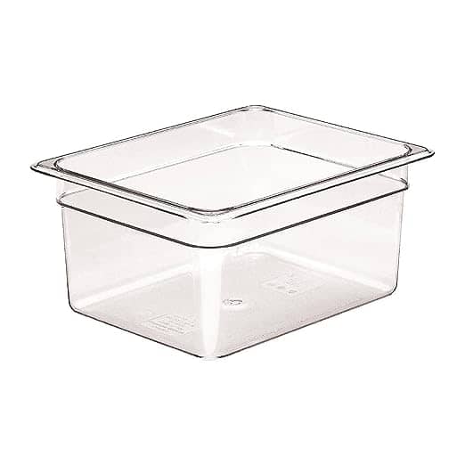 Cambro 26CW135 I Camwear GN 1/2 Food pan 150 mm Deep I 8.9L I Clear I Case of 6