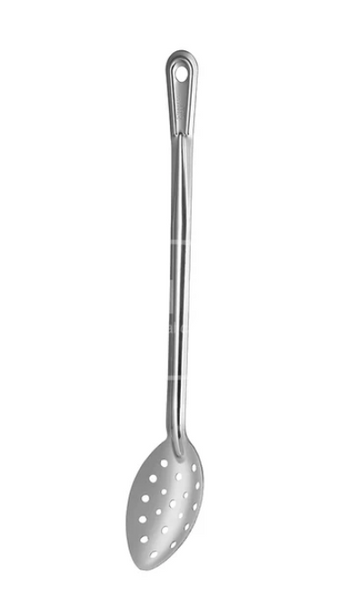 Serving Spoon, 3Inox, 522020, Stainless Steel, Perforated, Stainless Steel Slotted Spoon
