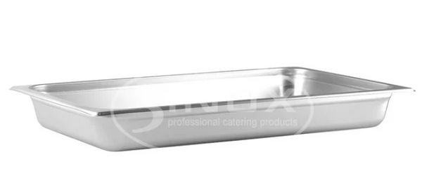Gastronorm Pan, 3Inox, 523202, Stainless Steel Pan, Stainless Steel, 8.7L
