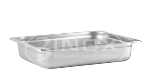 Gastronorm Pan, 3Inox, 523212, Stainless Steel  Pan, 4L, Stainless Steel 
